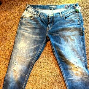 Silver Girlfriend Jeans NWT